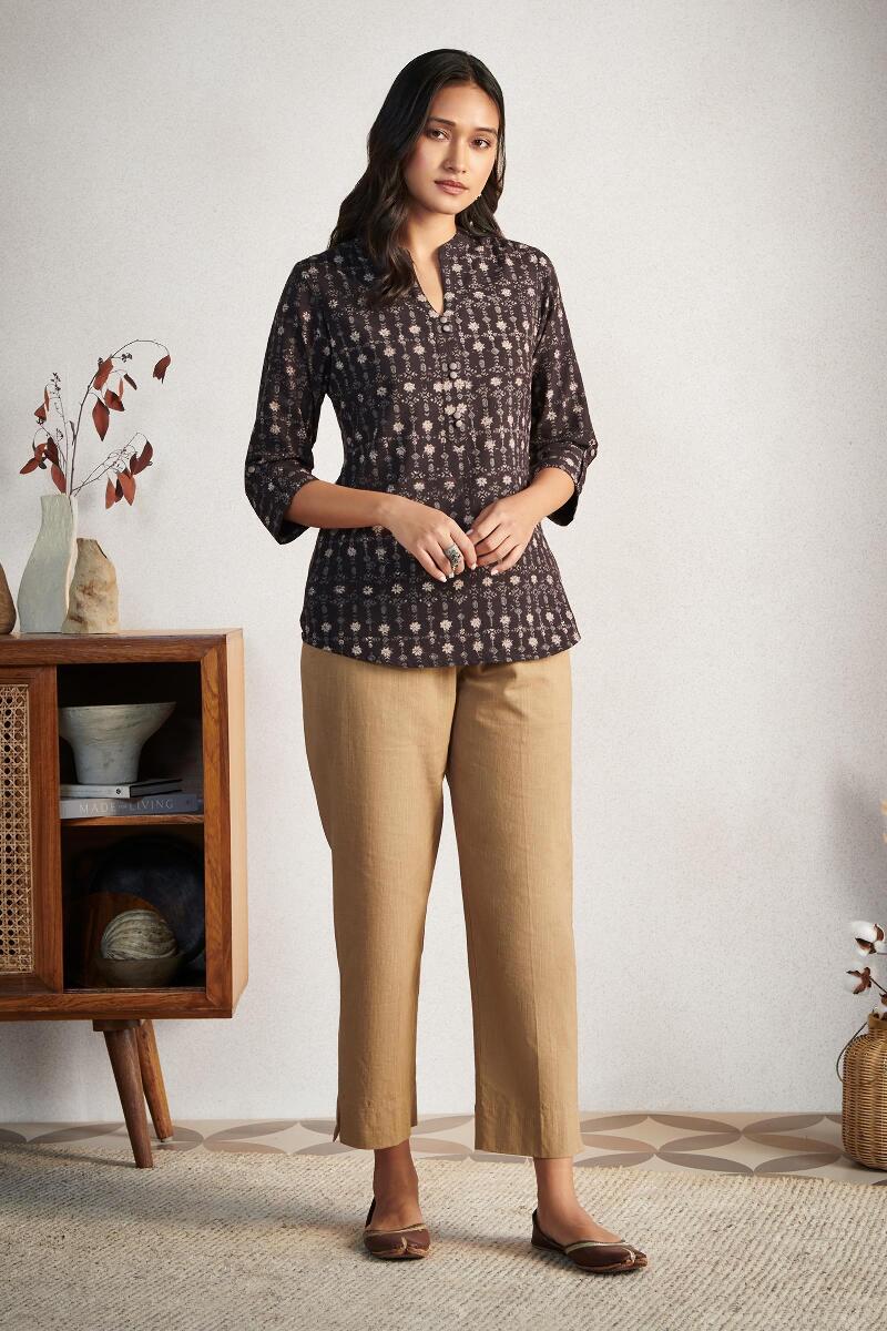 Roza Jia Brown Pants - Image 3