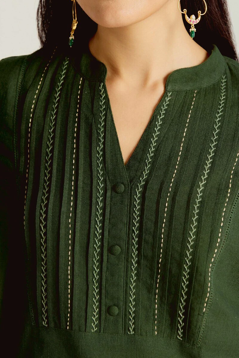 Roza Kiara Green Kurta - Image 4