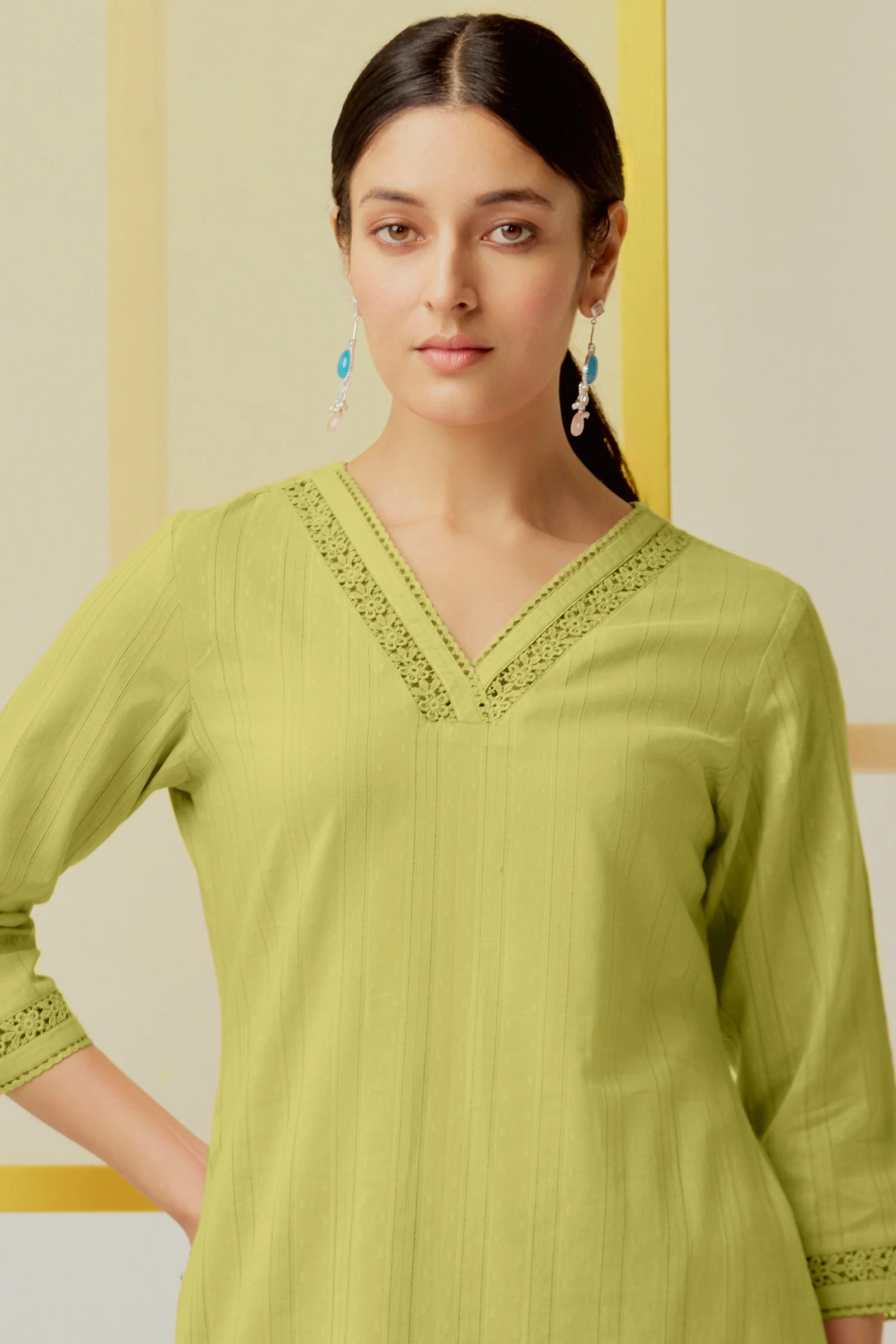 Roza Maria Green Kurta - Image 5