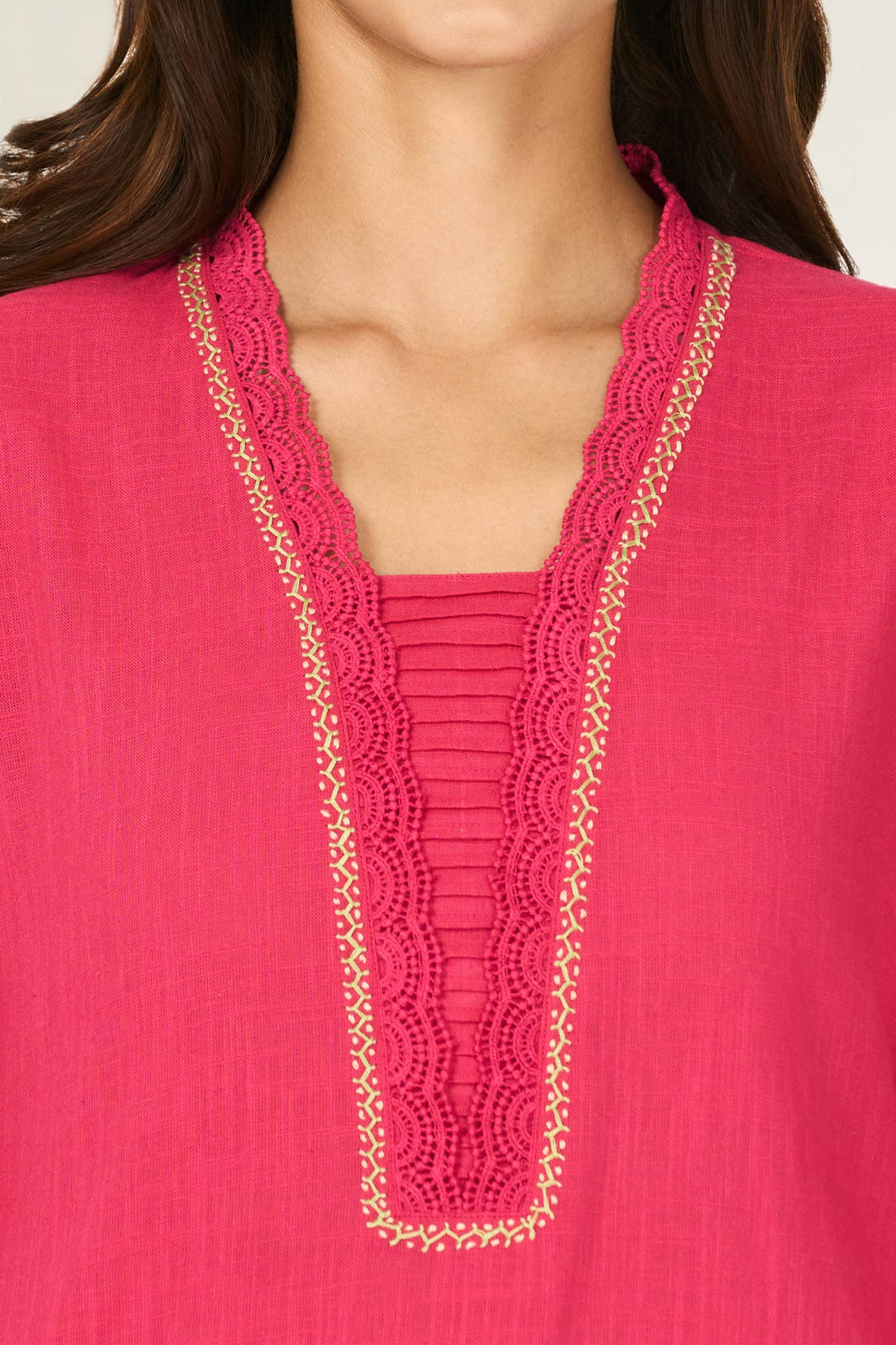 Roza Mira Fuchsia Kurta - Image 4