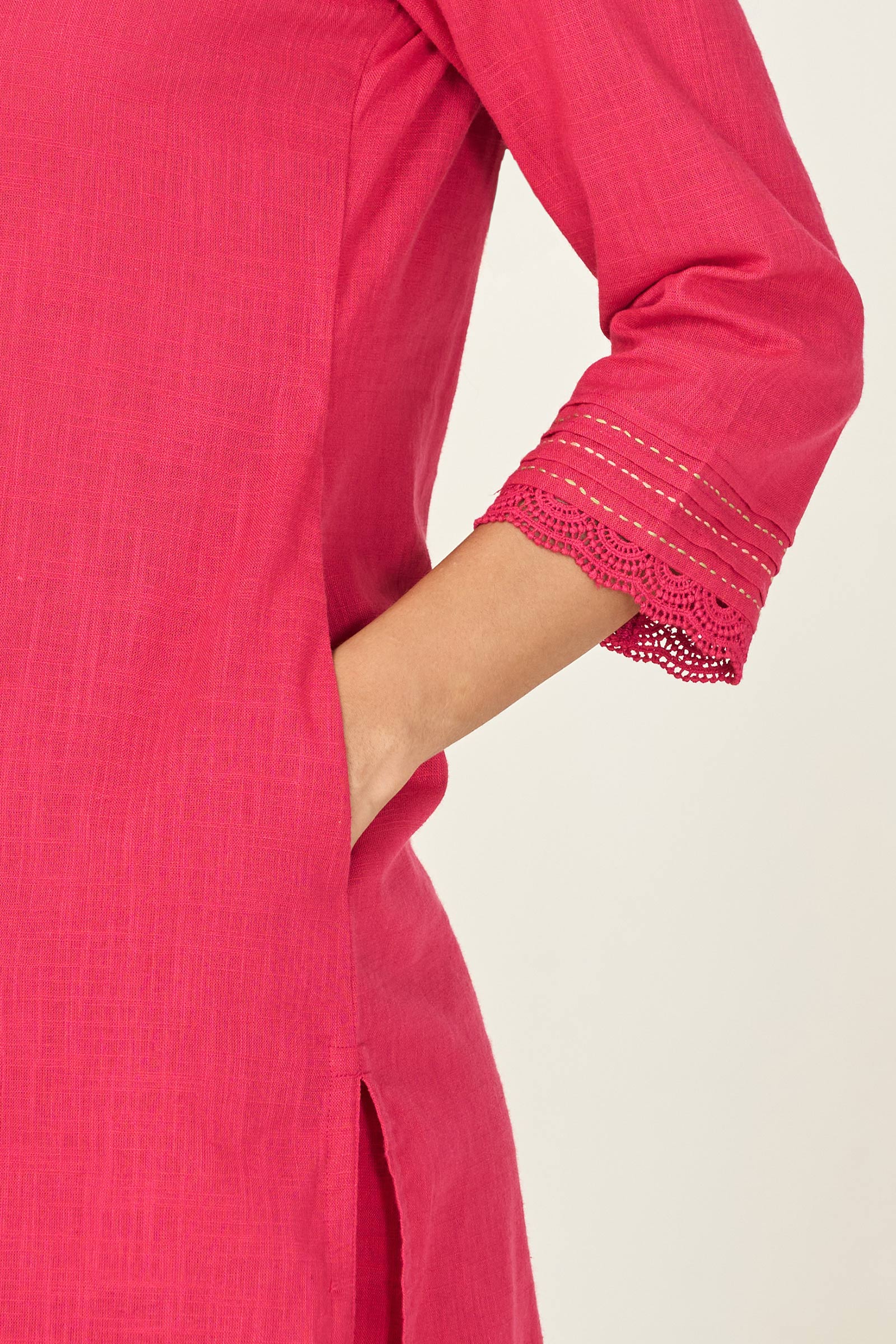Roza Mira Fuchsia Kurta - Image 5