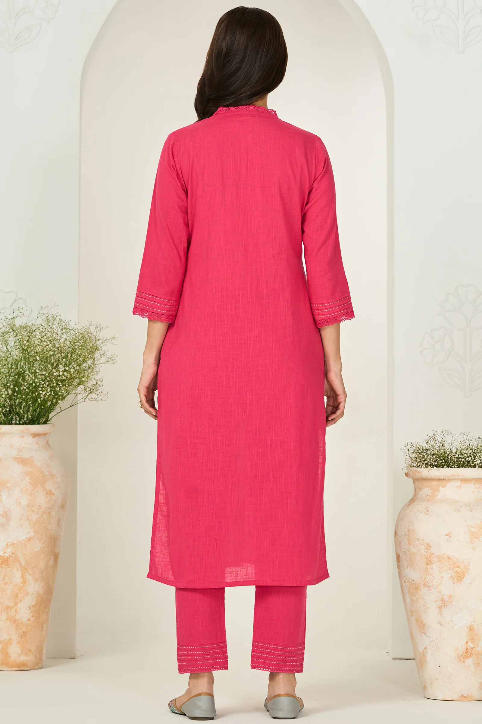Roza Mira Fuchsia Kurta - Image 7