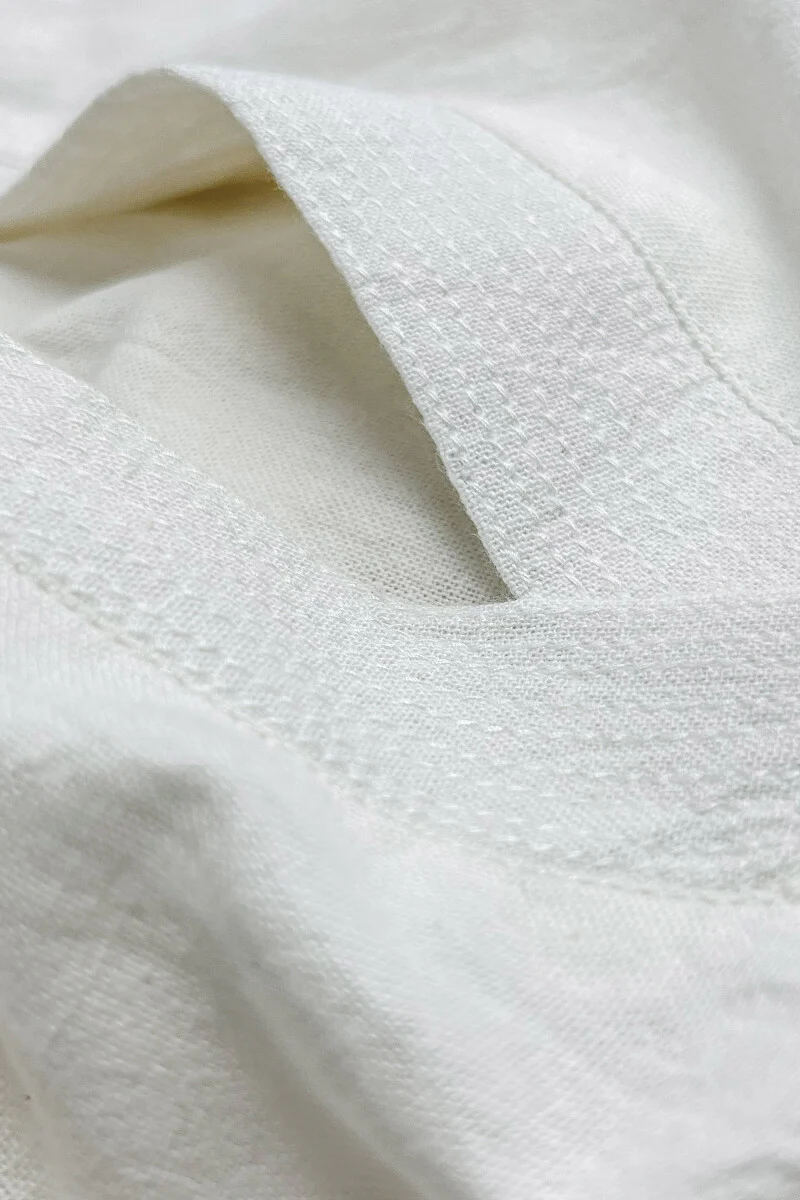 Roza Nahid White Handloom Kurta - Image 3
