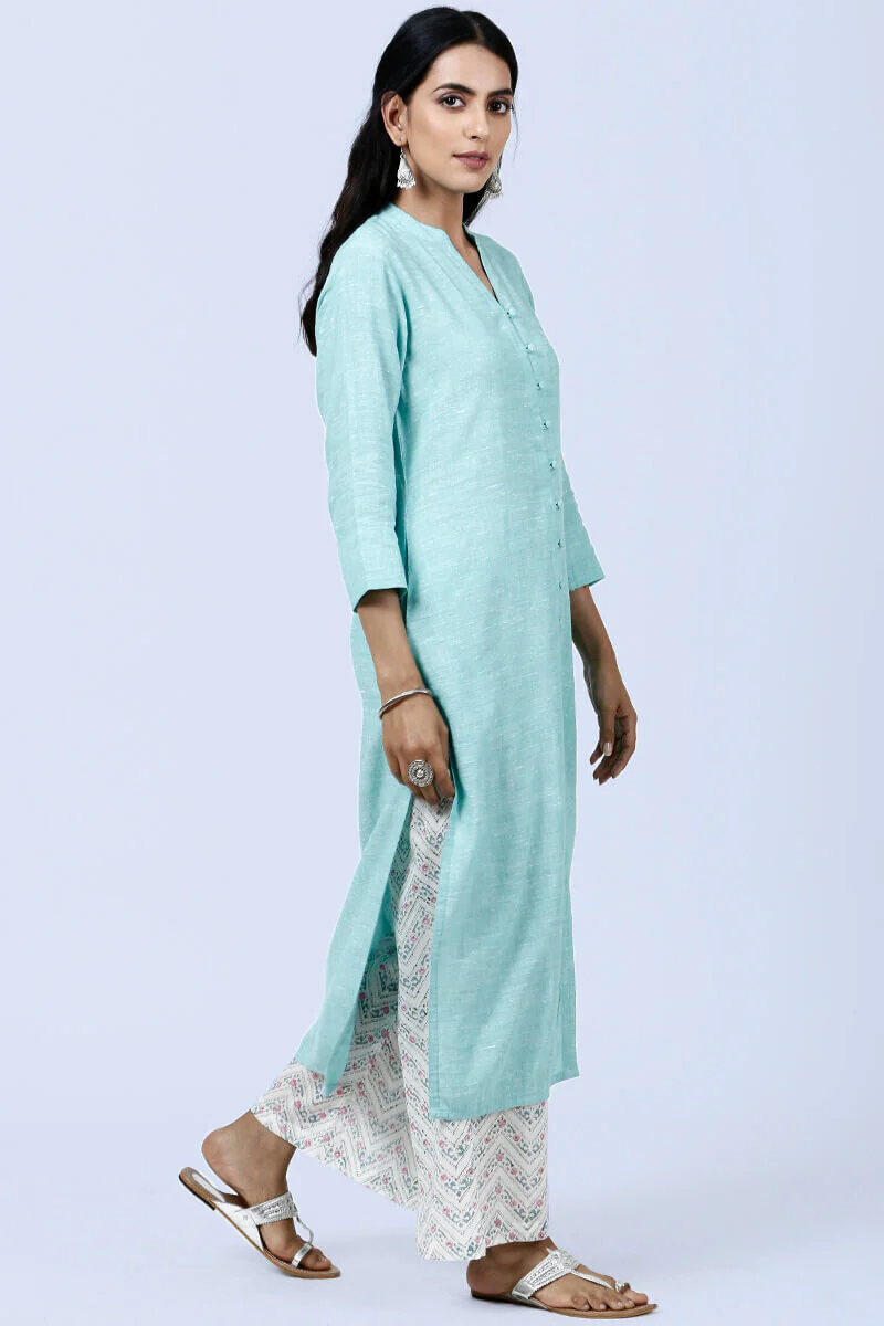 Roza Nazeena Green Kurta - Image 2