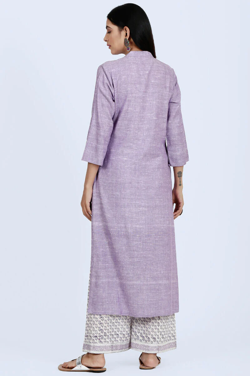 Roza Nazeena Lavender Kurta - Image 5