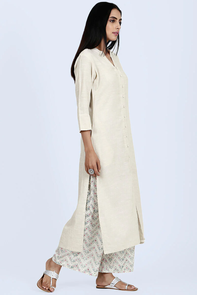 Roza Nazeena Off-White Kurta - Image 3