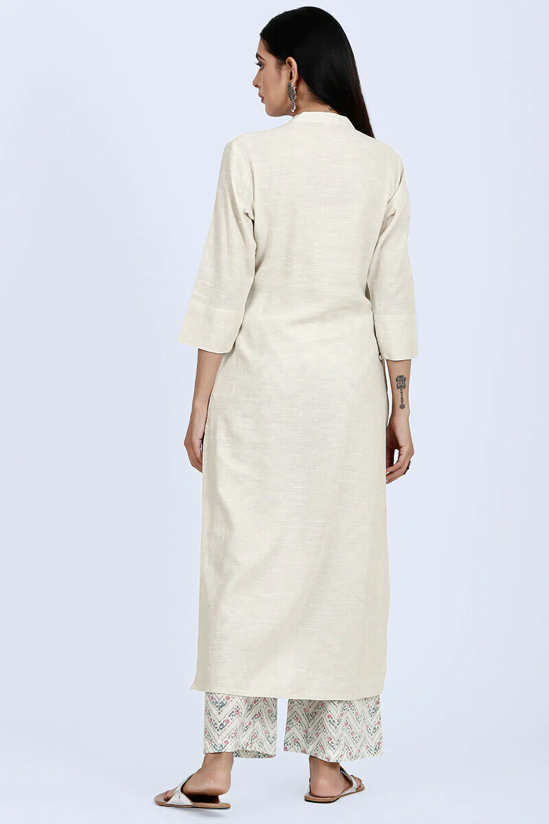 Roza Nazeena Off-White Kurta - Image 5