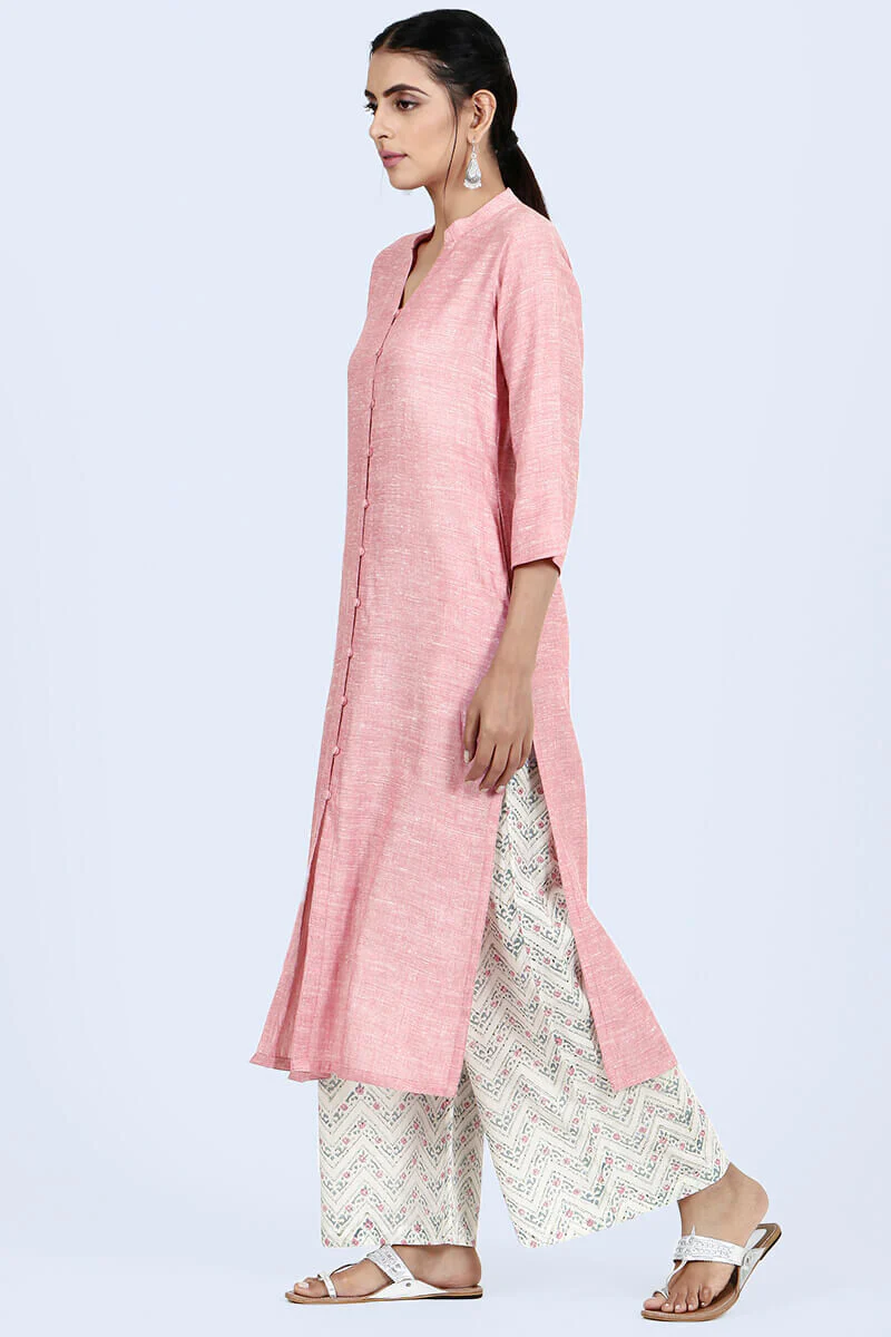 Roza Nazeena Pink Kurta - Image 5