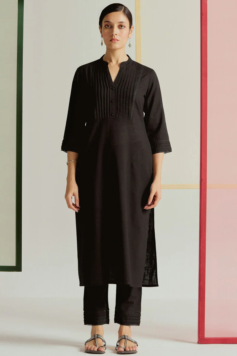 Roza Nida Black Kurta - Image 2