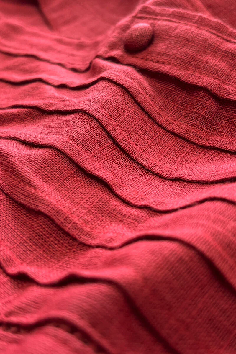 Surplus: Roza Nida Brick Red Kurta - Image 2