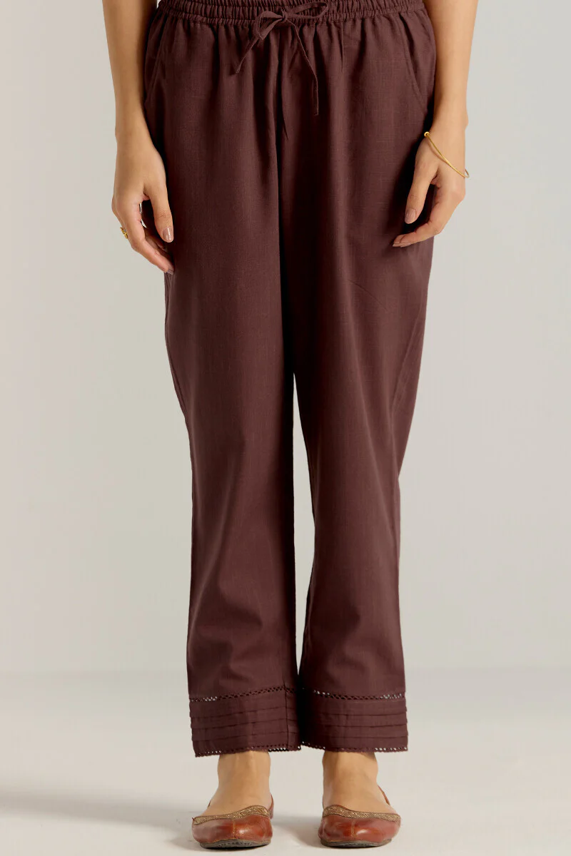 Roza Nida Brown Narrow Pants