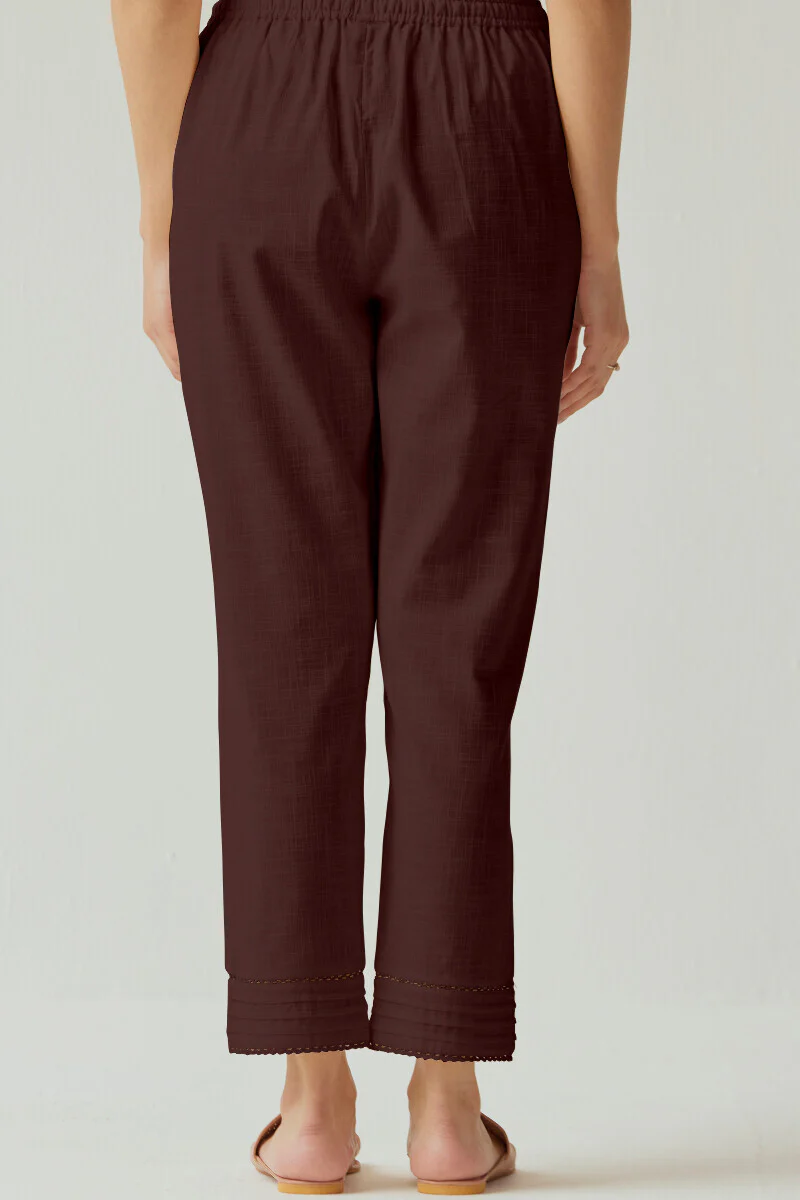 Roza Nida Brown Narrow Pants - Image 5