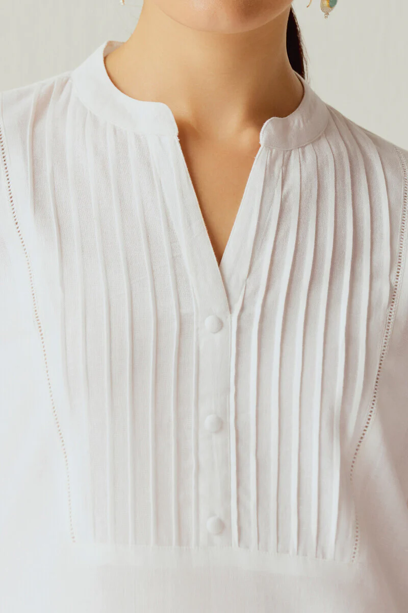 Roza Nida White Kurta - Image 4