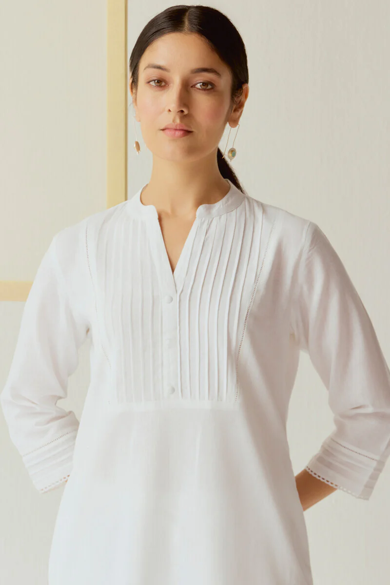 Roza Nida White Kurta - Image 5