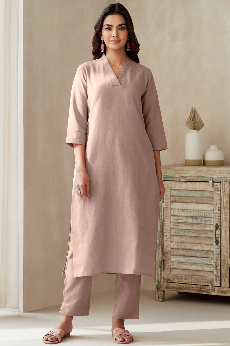 Roza Powder Pink Kurta - Image 2