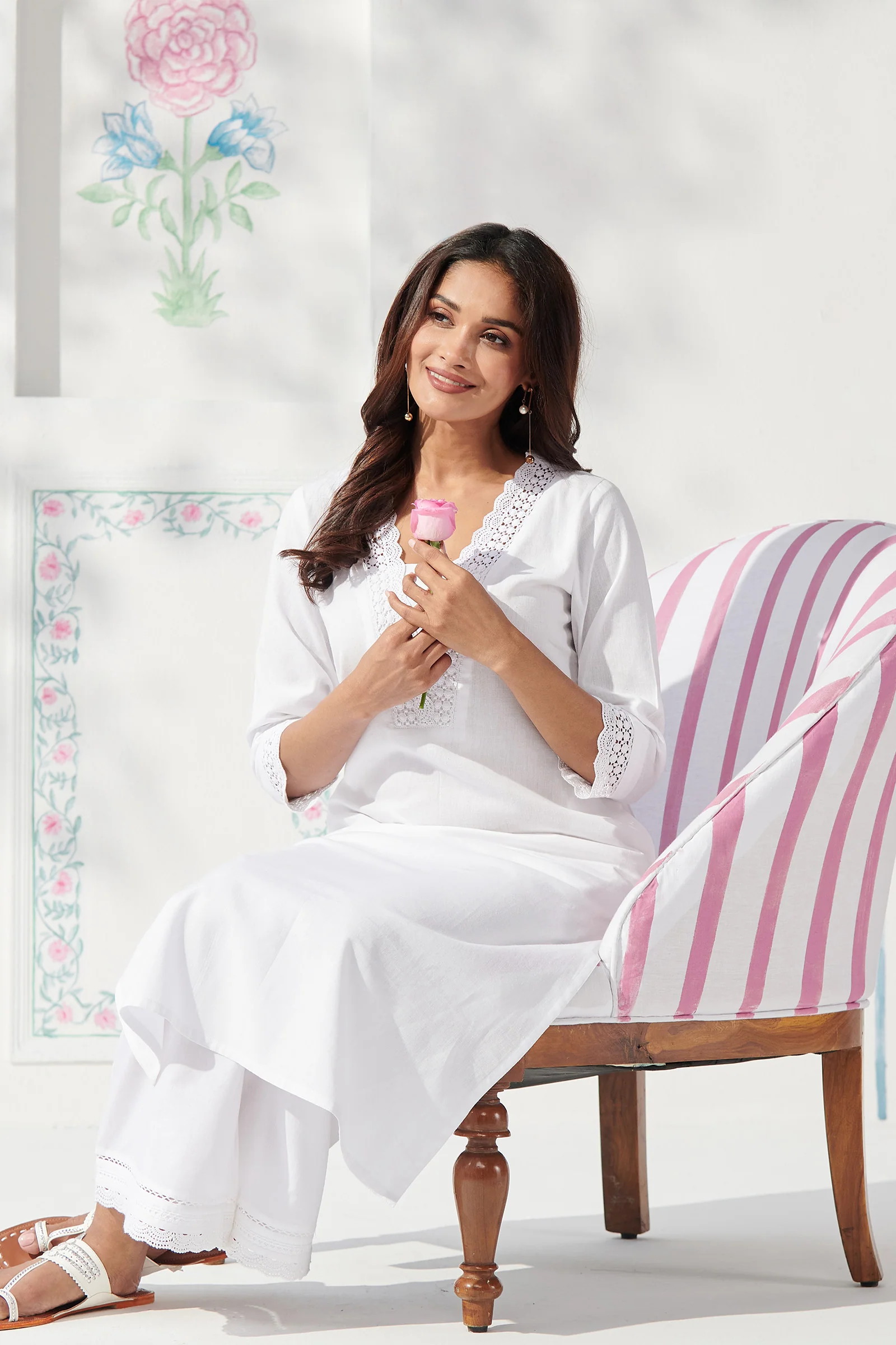 Roza Rahima White Kurta - Image 6