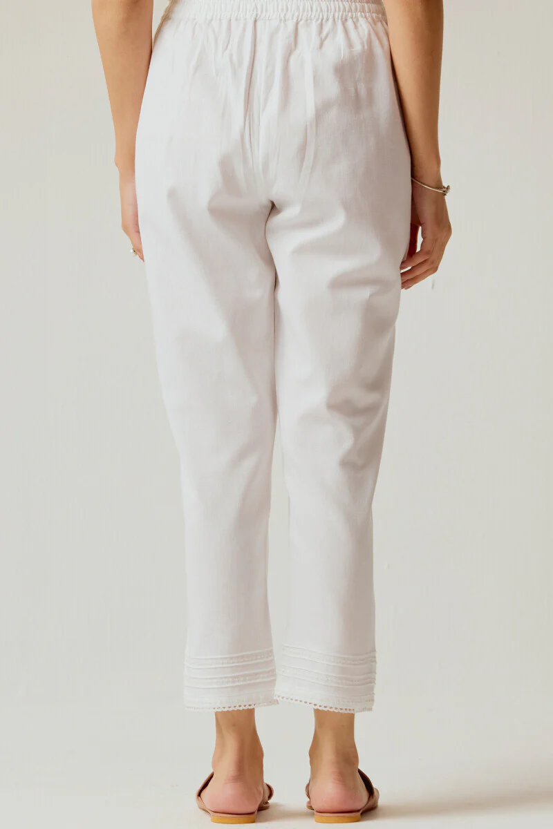 Roza Rumi White Narrow Pants - Image 5