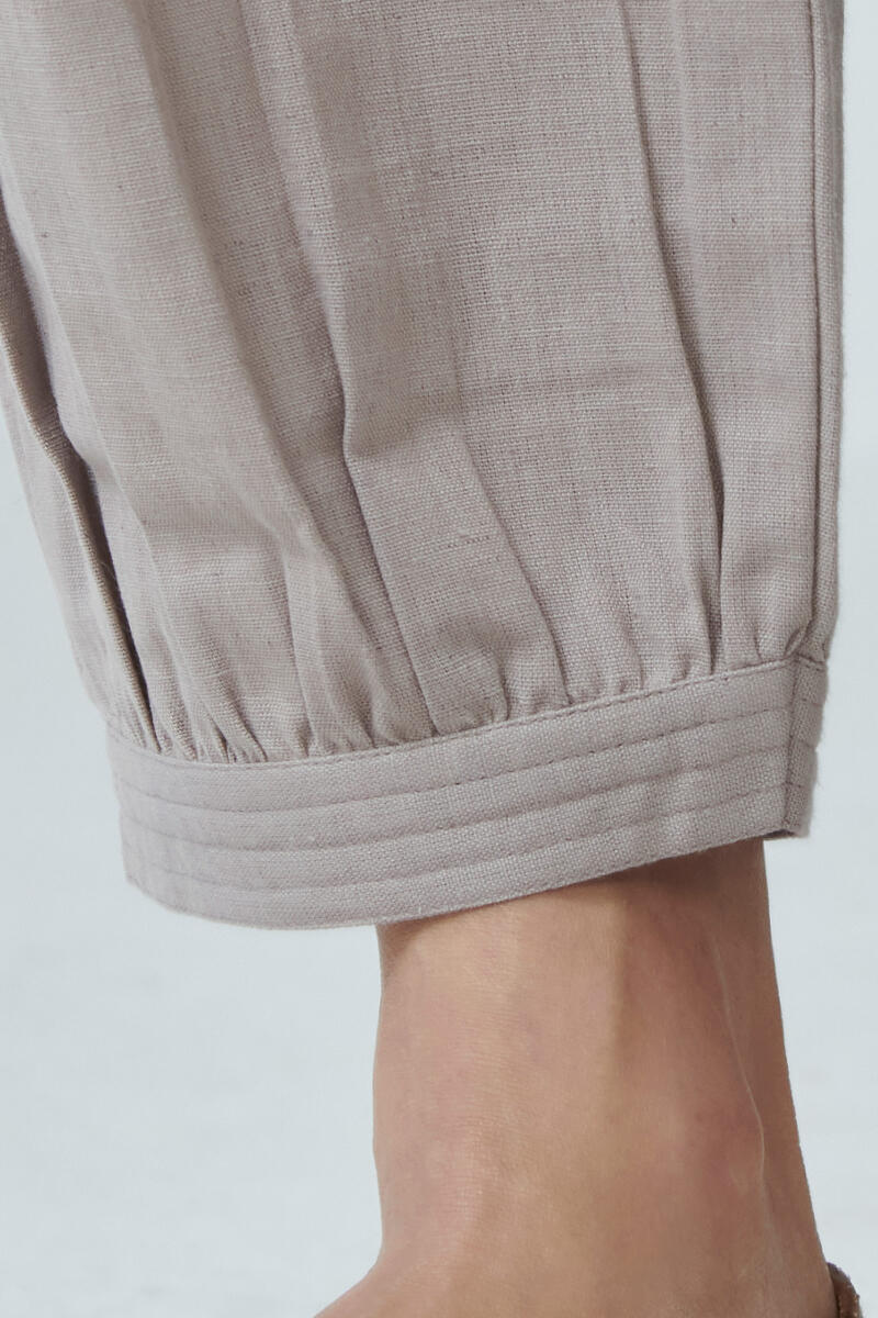 Roza Sage Grey Flex Cotton Izhaar Pants - Image 2