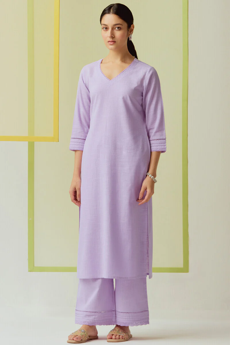 Roza Sahira Lavender Kurta - Image 2