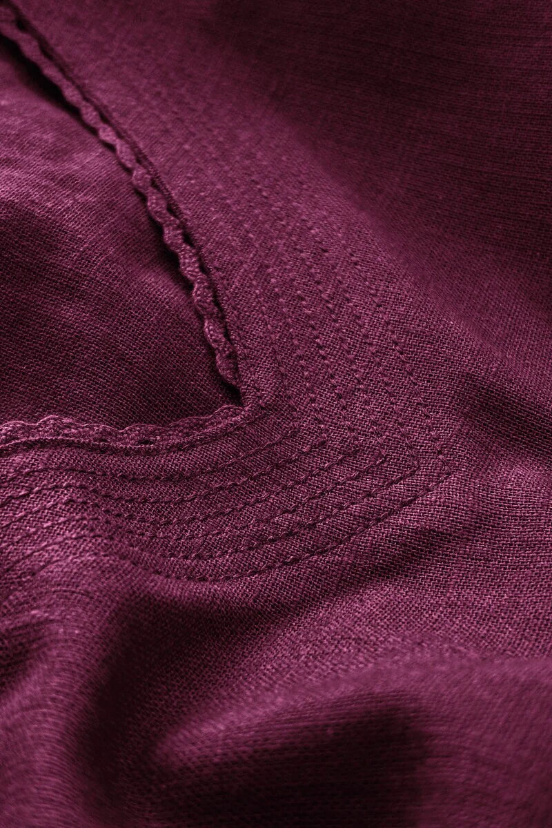 Surplus: Roza Sahira Wine Kurta - Image 2
