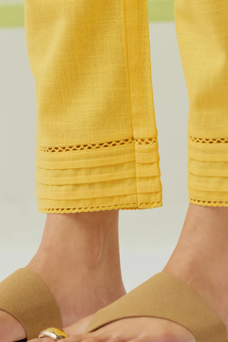 Roza Sahira Yellow Narrow Pants - Image 2