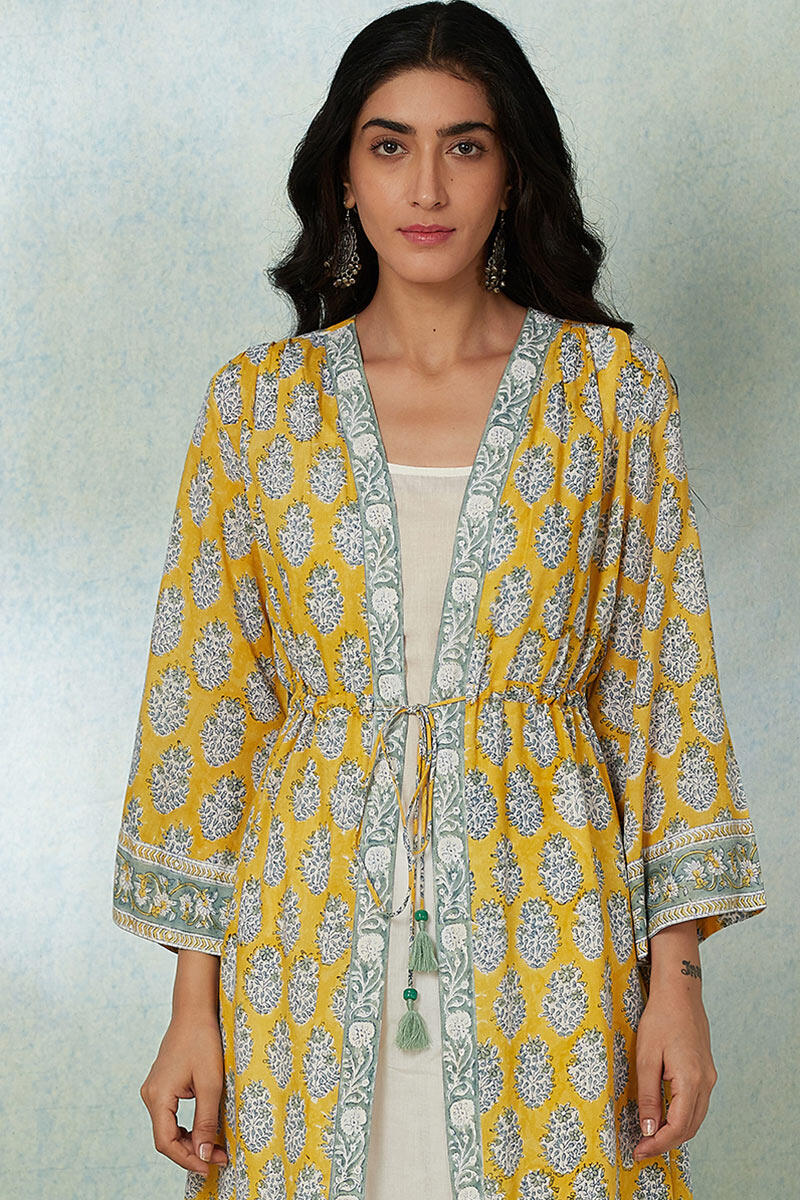 Roza Samina Modal Long Kimono