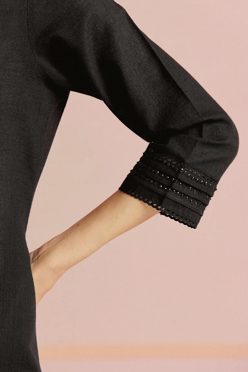 Surplus: Roza Seerat Black Kurta - Image 5