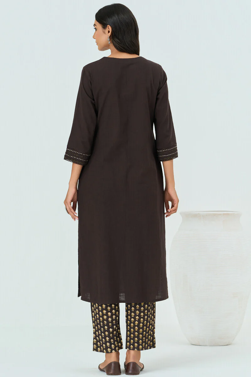 Roza Seerat Black Kurta - Image 8