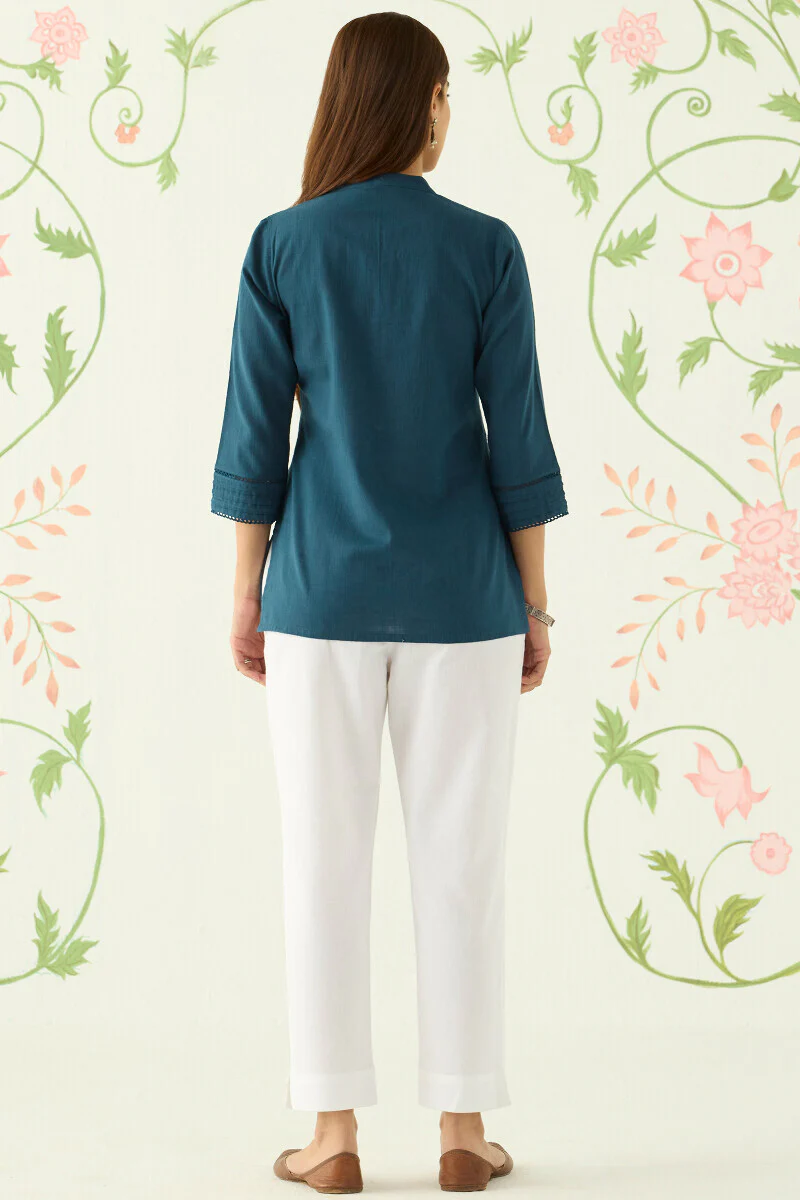 Roza Seerat Blue Top - Image 5