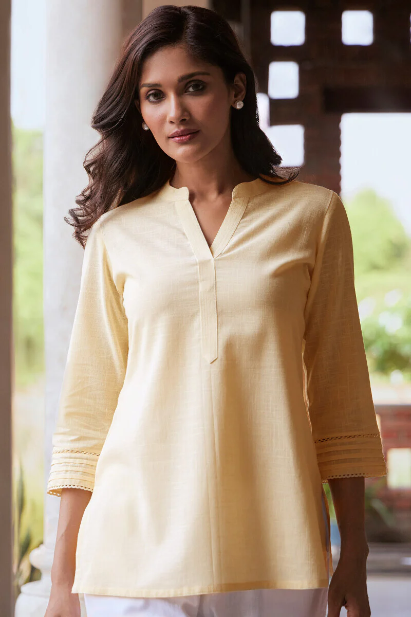 Roza Seerat Cream Top