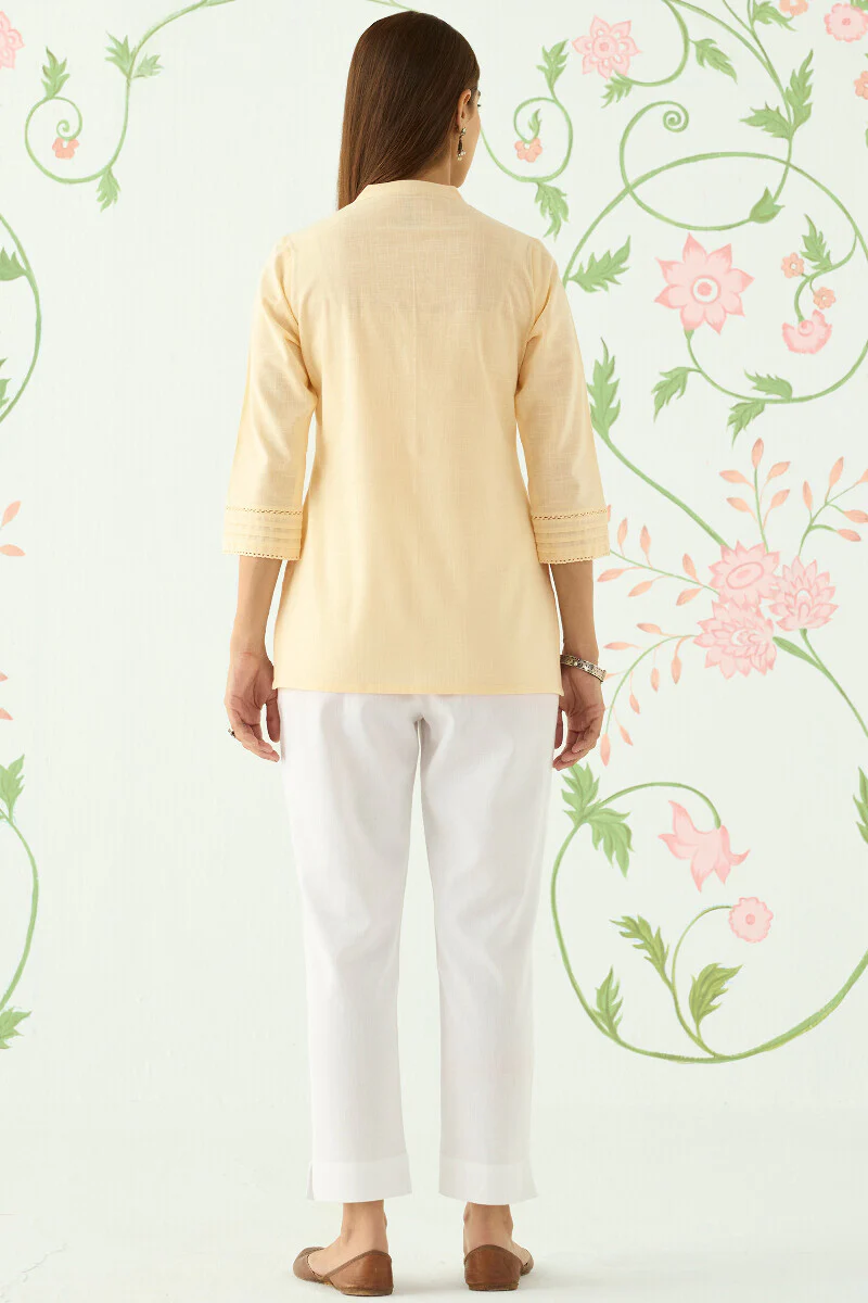 Roza Seerat Cream Top - Image 5