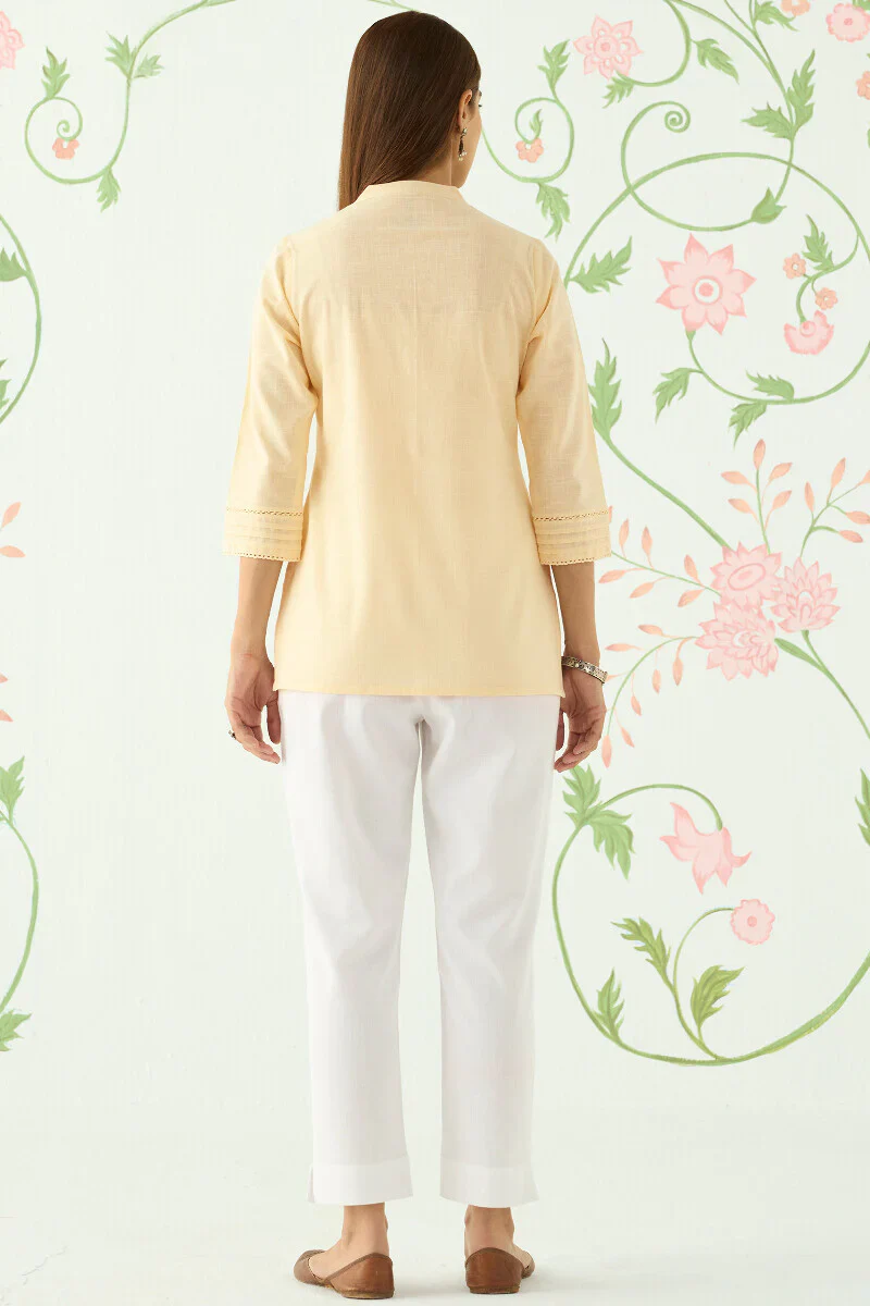 Surplus: Roza Seerat Cream Top - Image 5