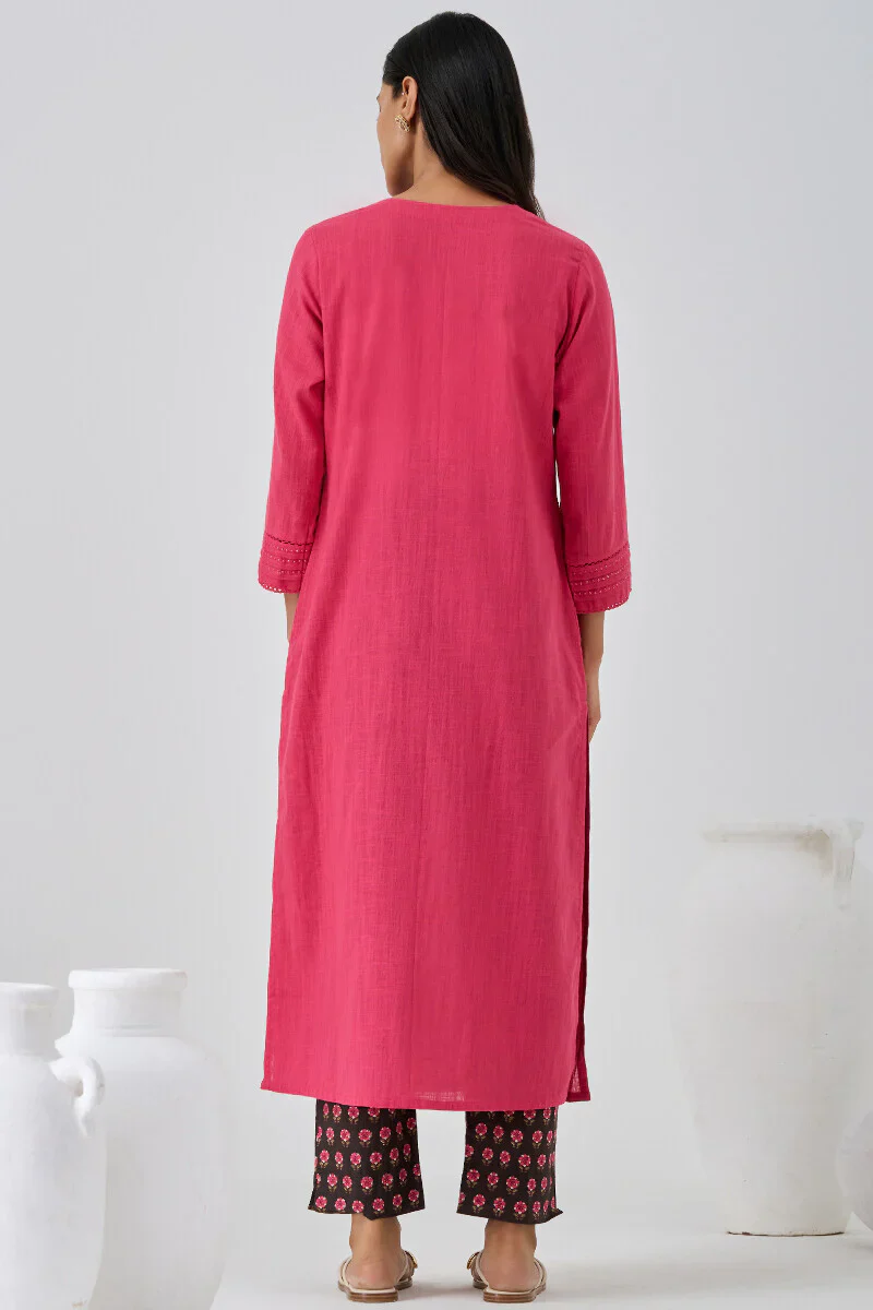 Surplus: Roza Seerat Fuchsia Kurta - Image 7