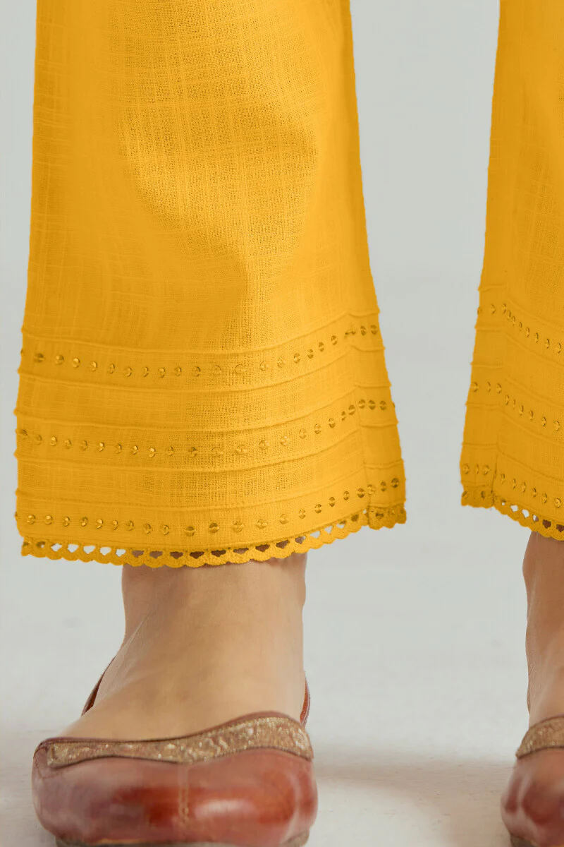 Roza Seerat Yellow Narrow Pants - Image 2