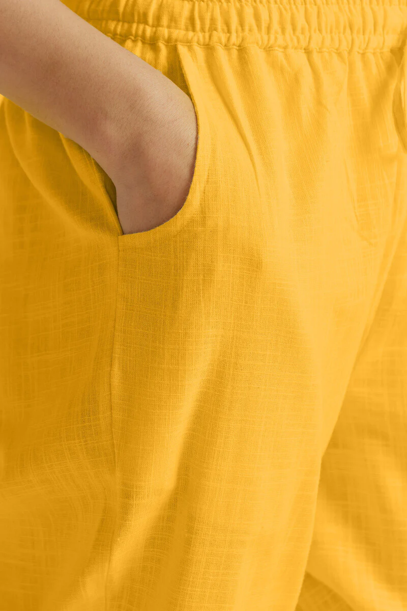 Roza Seerat Yellow Narrow Pants - Image 4