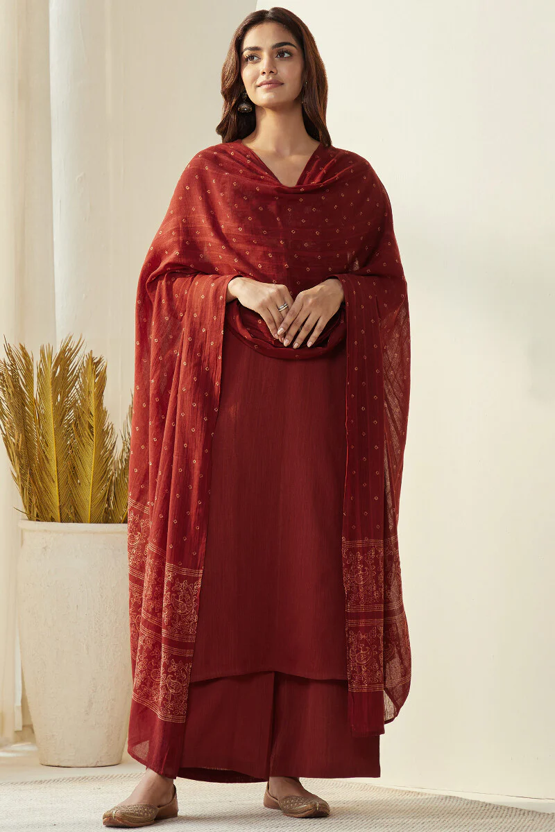 Roza Seher Ajrak Dupatta - Image 3