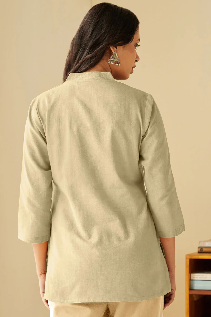 Roza Seher Beige Top - Image 5