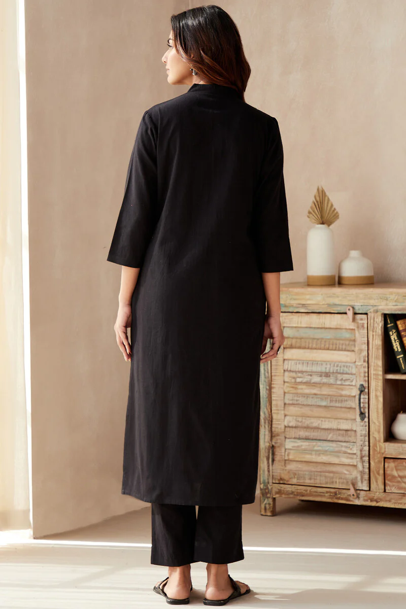 Roza Seher Black Kurta - Image 9