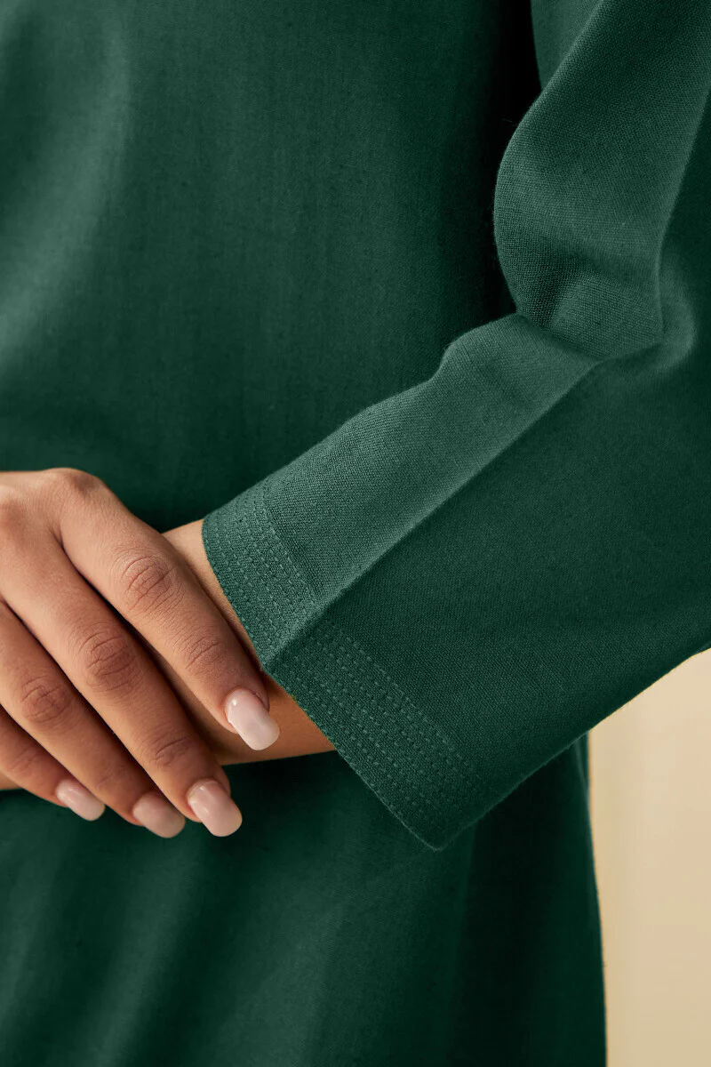 Roza Seher Emerald Green Kurta - Image 5
