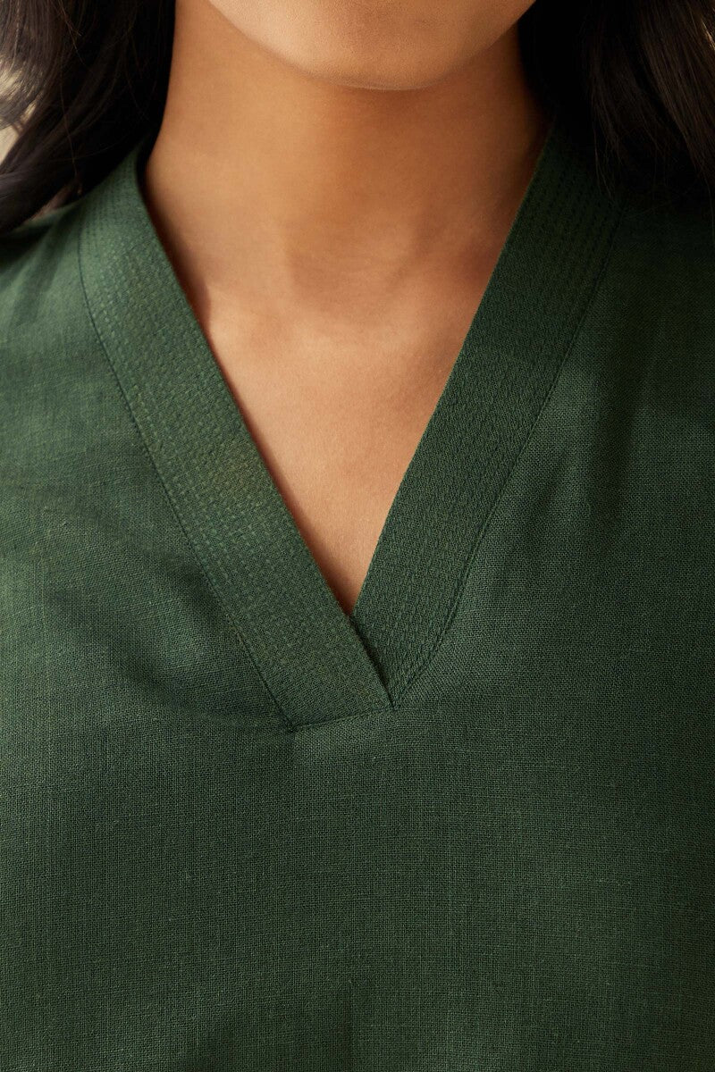 Roza Seher Forest Green Top - Image 2