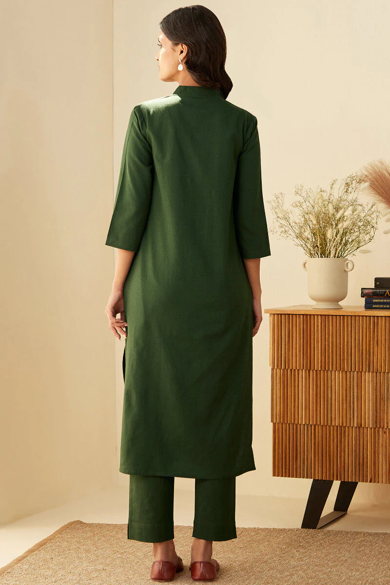Surplus: Roza Seher Green Kurta - Image 7