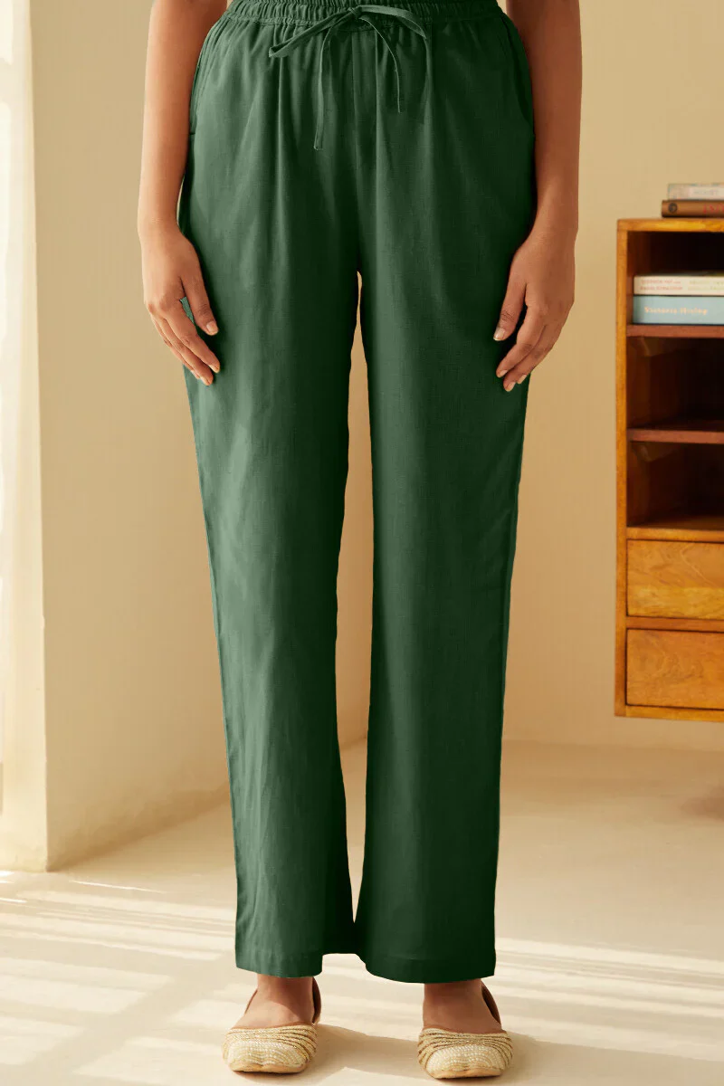 Roza Seher Green Pants