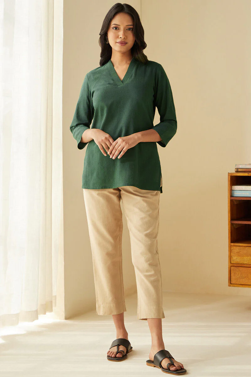 Roza Seher Green Top - Image 3