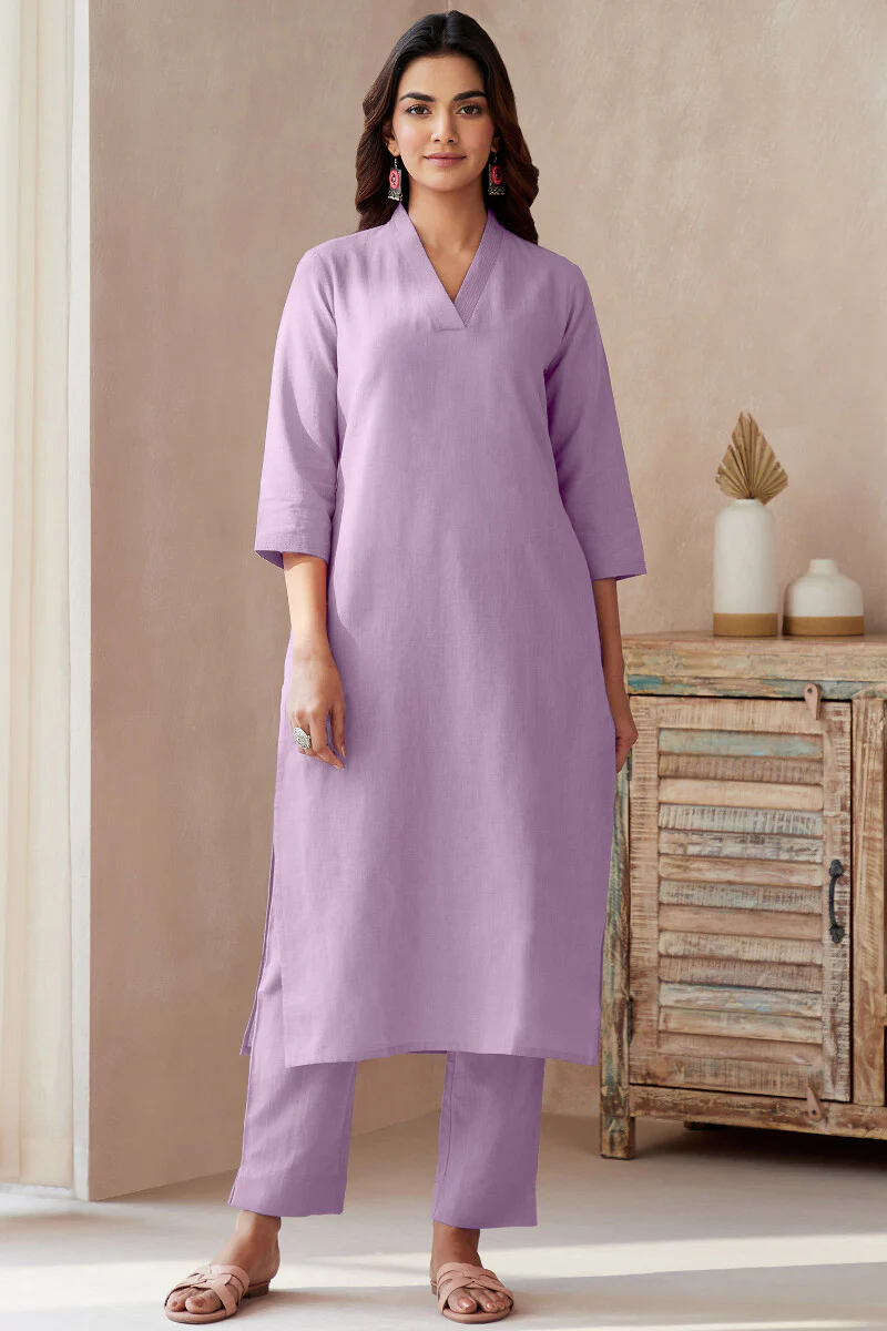 Roza Seher Lavender Narrow Pants - Image 3
