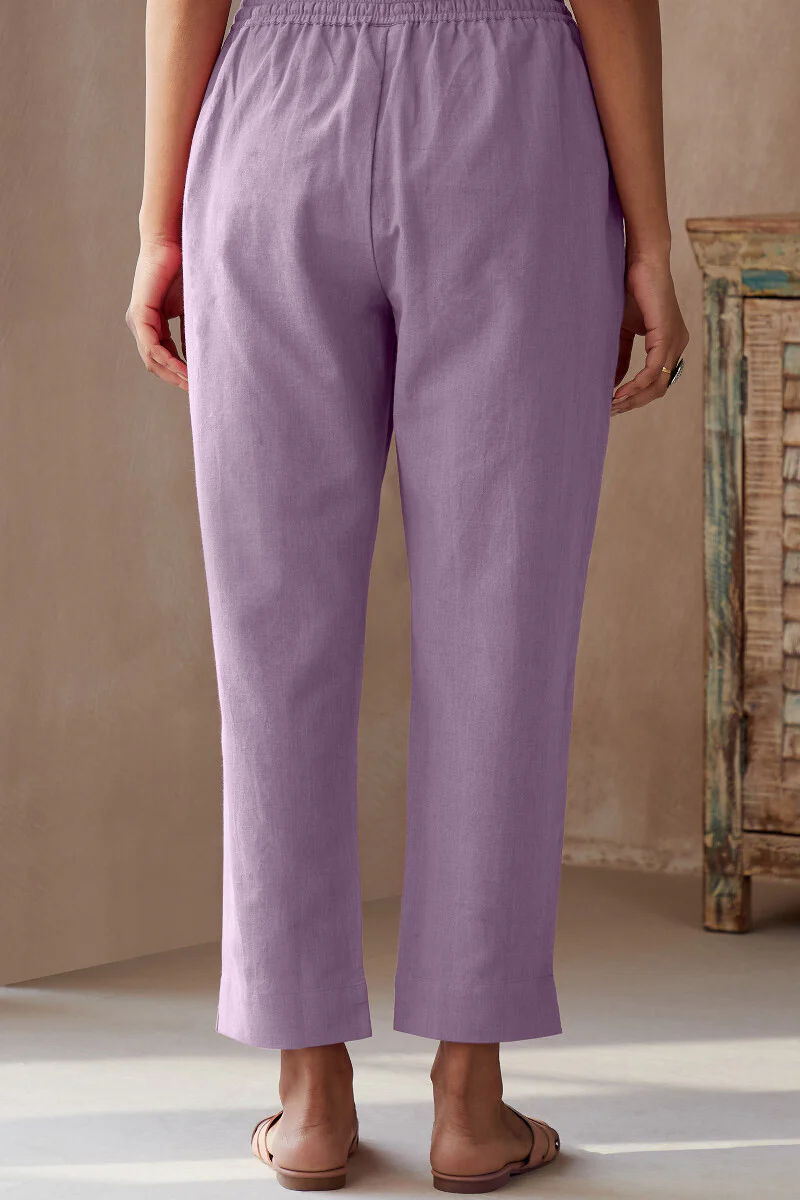 Roza Seher Lavender Narrow Pants - Image 5