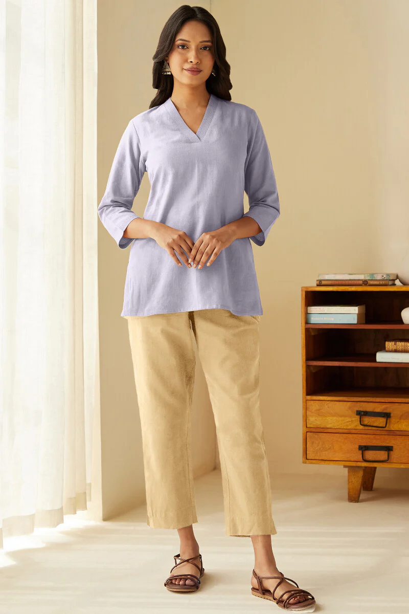 Roza Seher Lavender Top - Image 3