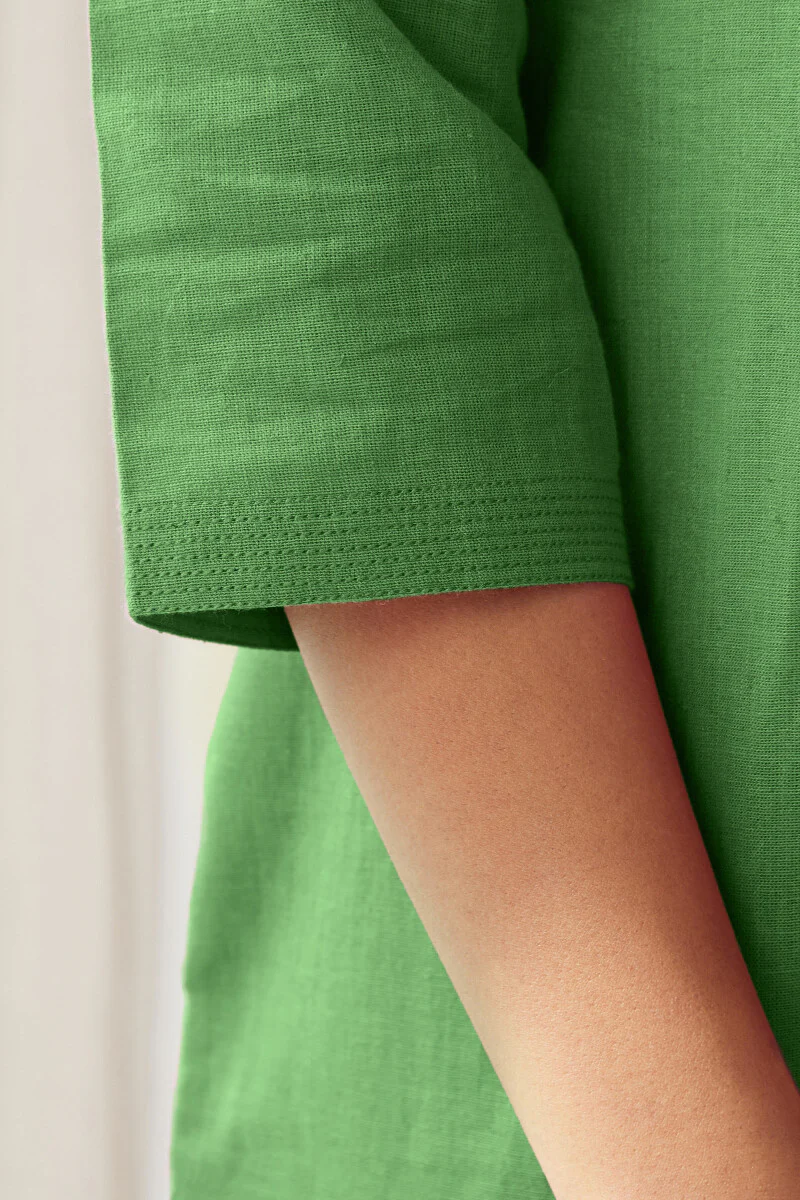 Roza Seher Leaf Green Kurta - Image 6