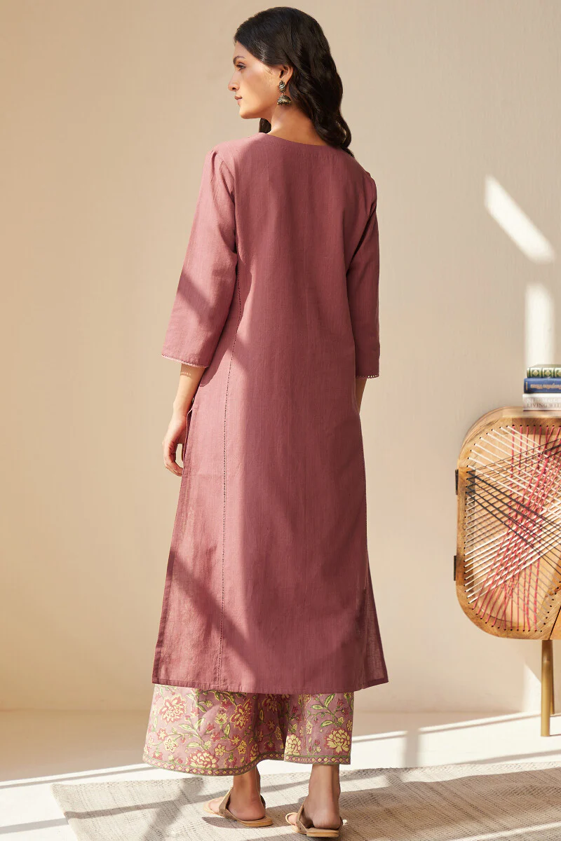 Roza Seher Mauve Kurta - Image 9