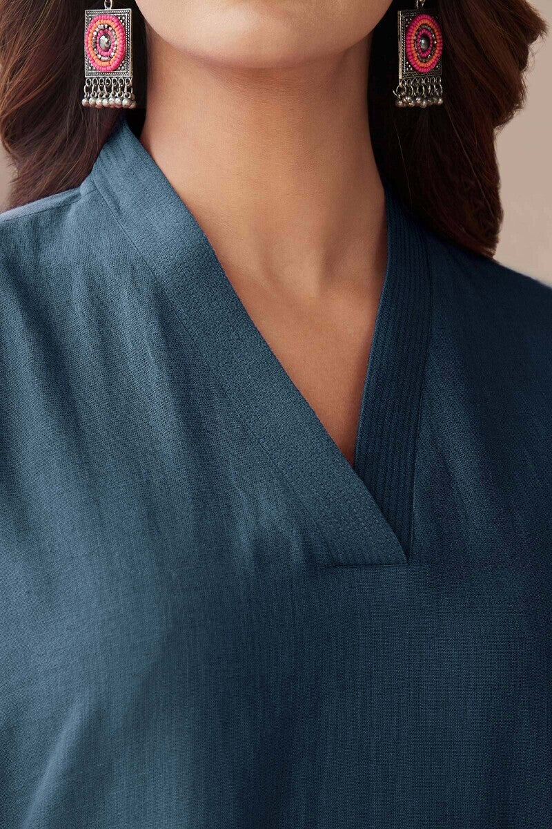 Roza Seher Midnight Blue Kurta - Image 5