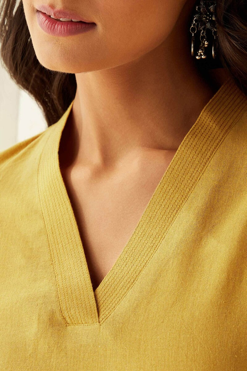Roza Seher Mustard Kurta - Image 4